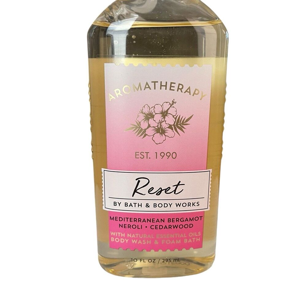 Bath & Body Works Reset Mediterranean Bergamot Neroli Cedarwood Body Wash 10 Oz - Picture 3 of 5